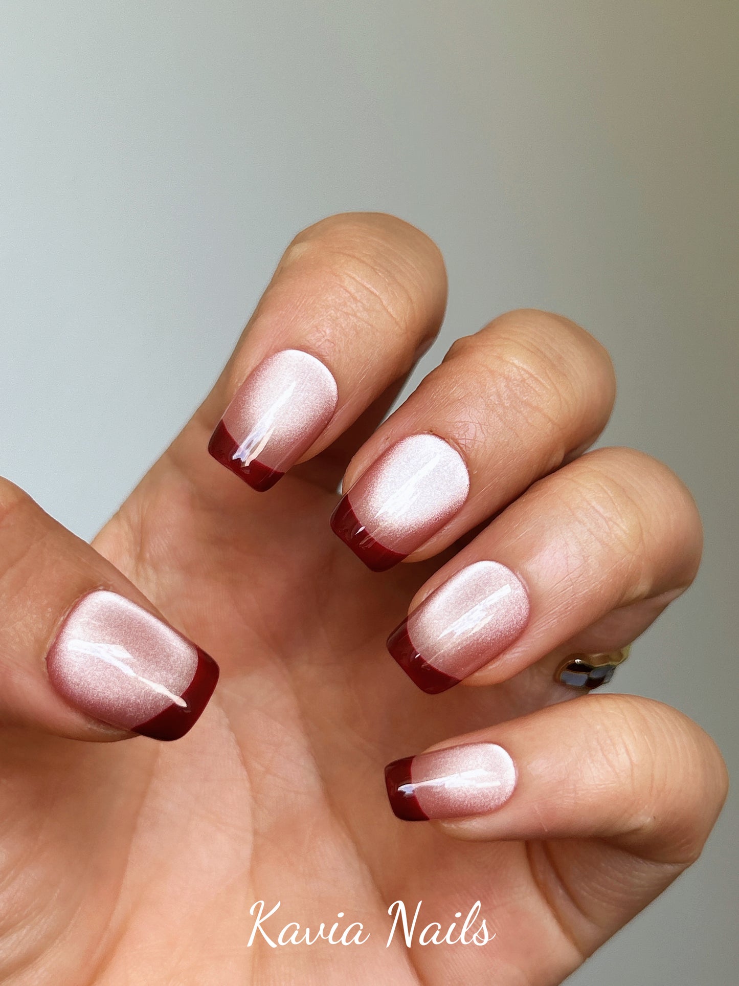 Cherry Red French Tips