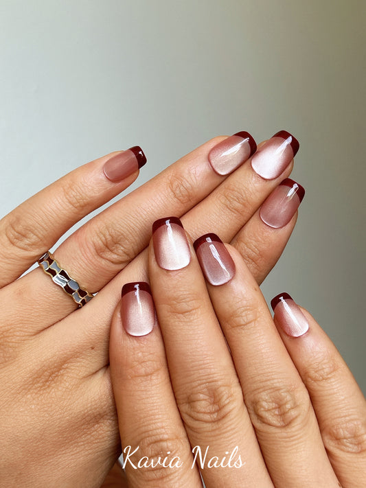 Cherry Red French Tips