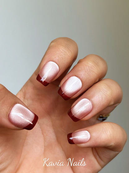 Cherry Red French Tips