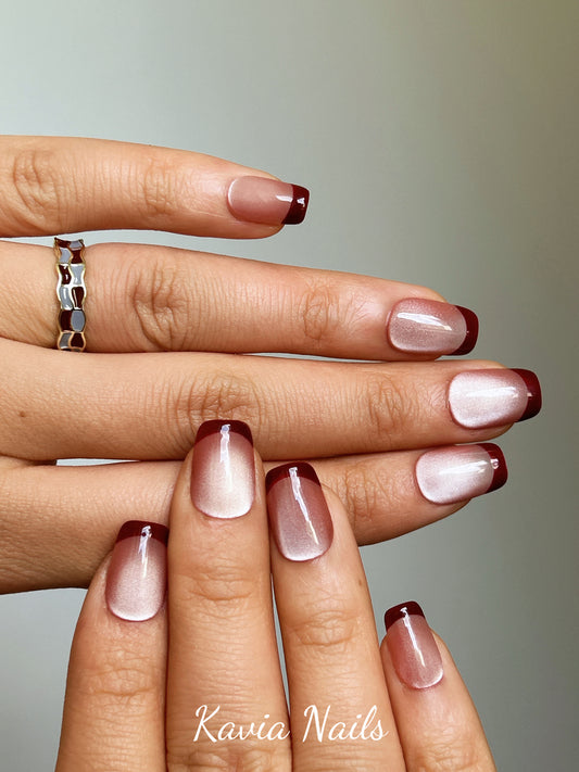 Cherry Red French Tips